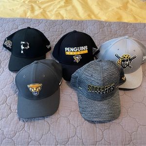 Bundle of Pittsburgh sports team hats